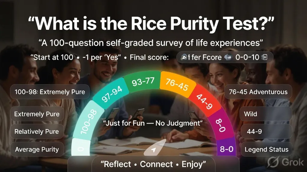 What is the Rice Purity Test? Complete Guide 2026